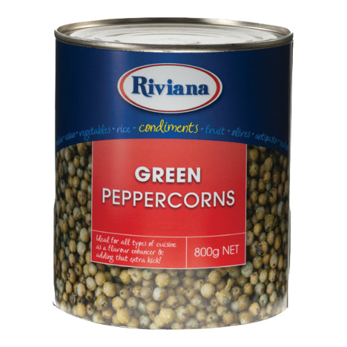 Riviana green peppercorns 800g x 12