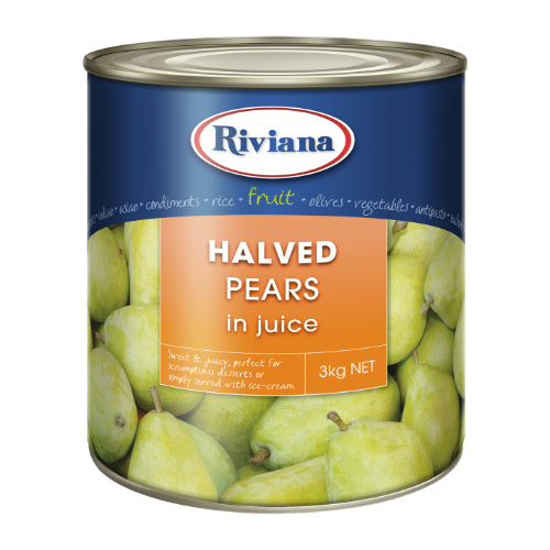 Riviana Halved Pears 3KG x 3