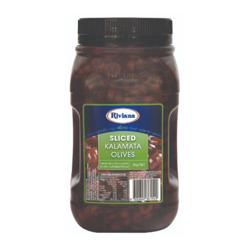 RIVIANA Sliced Kalamata Olives 6 x 2kg