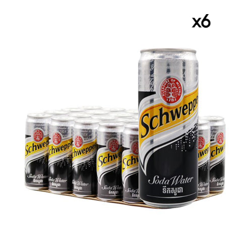 Schweppes Soda Water 4x300ml x6