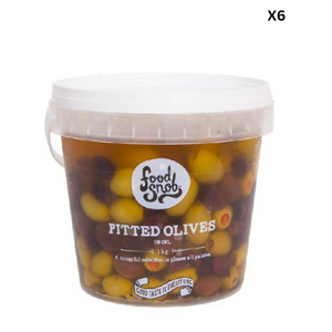 Food Snob Pitted Mixed Olive in Oil 1kg x6