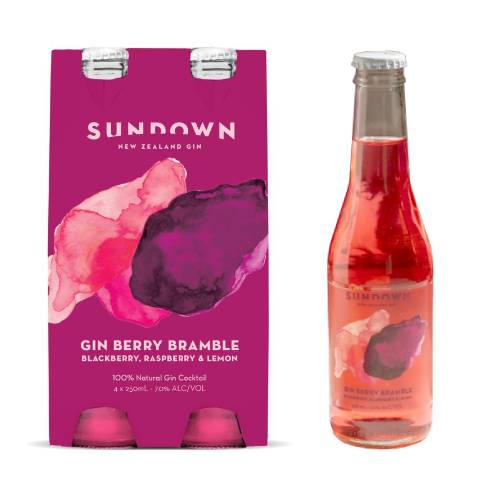 Sundown Gin Berry Bramble 250ml (6x4x250ml)