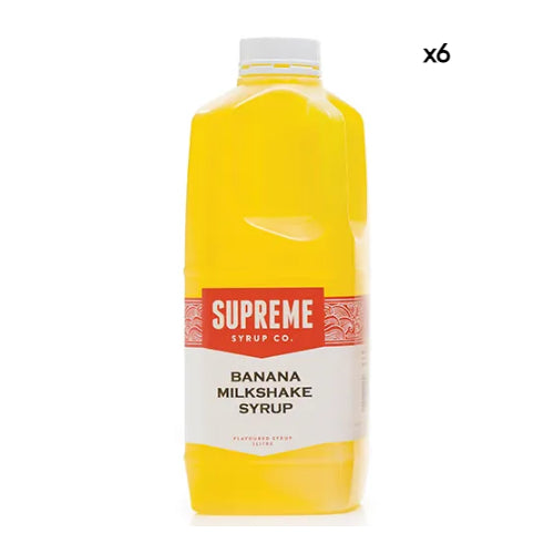 Supreme Banana Milkshake Syrup 2L x6