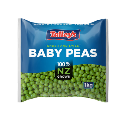 Talleys Frozen Baby Peas 1kg