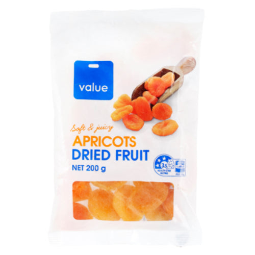 Value Dried Apricots 200g