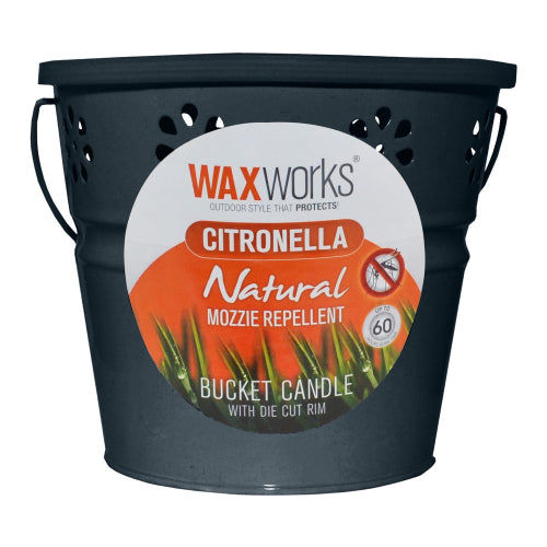 Waxworks Candle Citronella Bucket 60hr x4