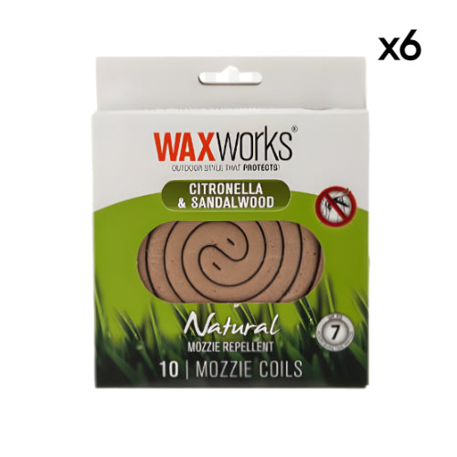 Waxworks Citronella Incense Coil x6
