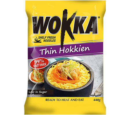 WOKKA NDL NOODLE THIN HOKKIEN 440GM