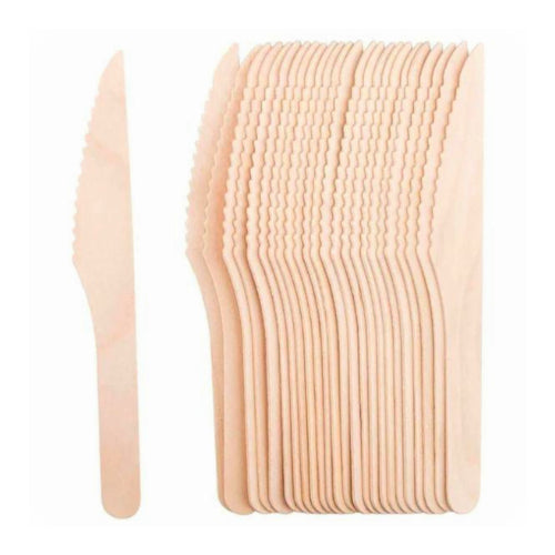 BioPak Wooden BioCutlery Knife (100 Per/ Pack)