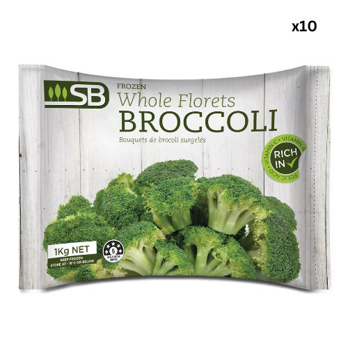 SB Broccoli Florets 1kg x 10