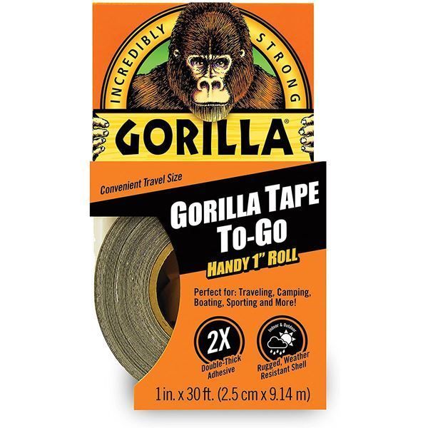 Gorilla Tape To Go Blk 25.4x9