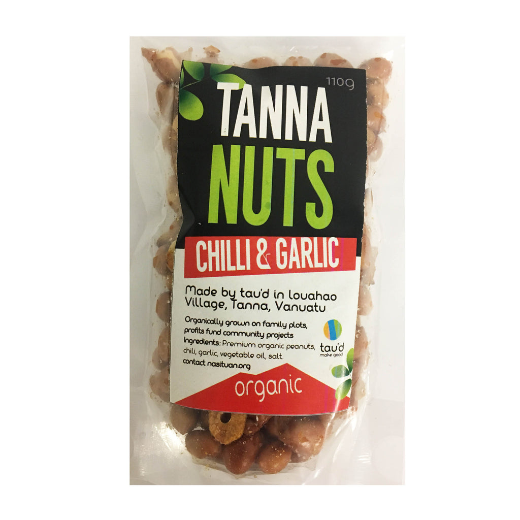 Tau'd Tanna Peanuts Chilli & Garlic  (110g)
