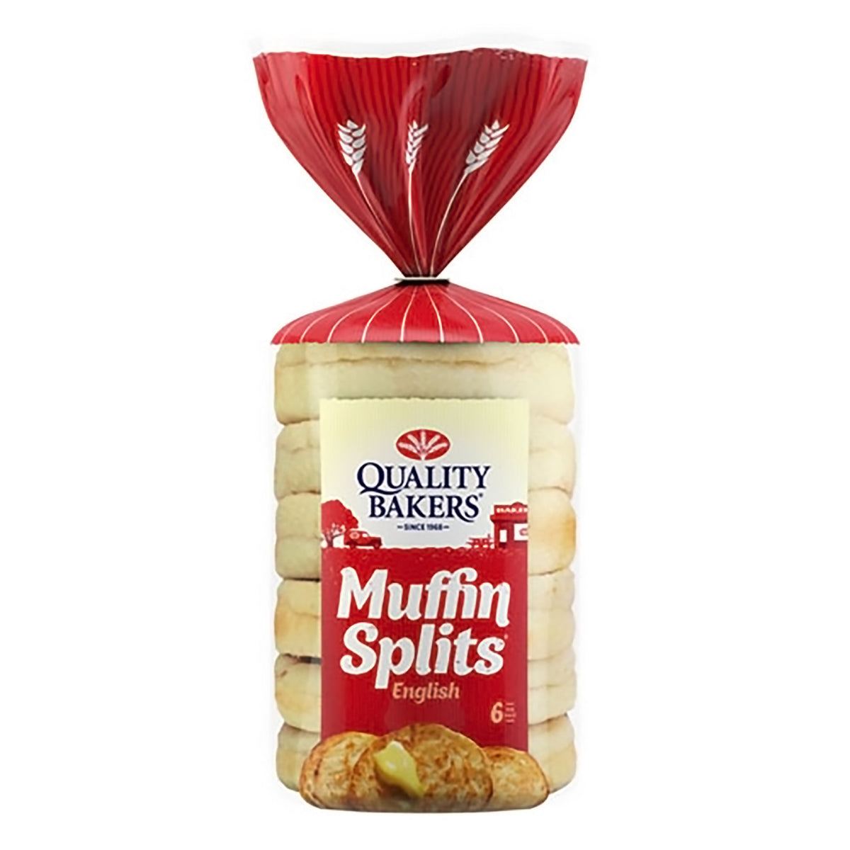 QB English Muffin Splits (6 Per/ Pack)