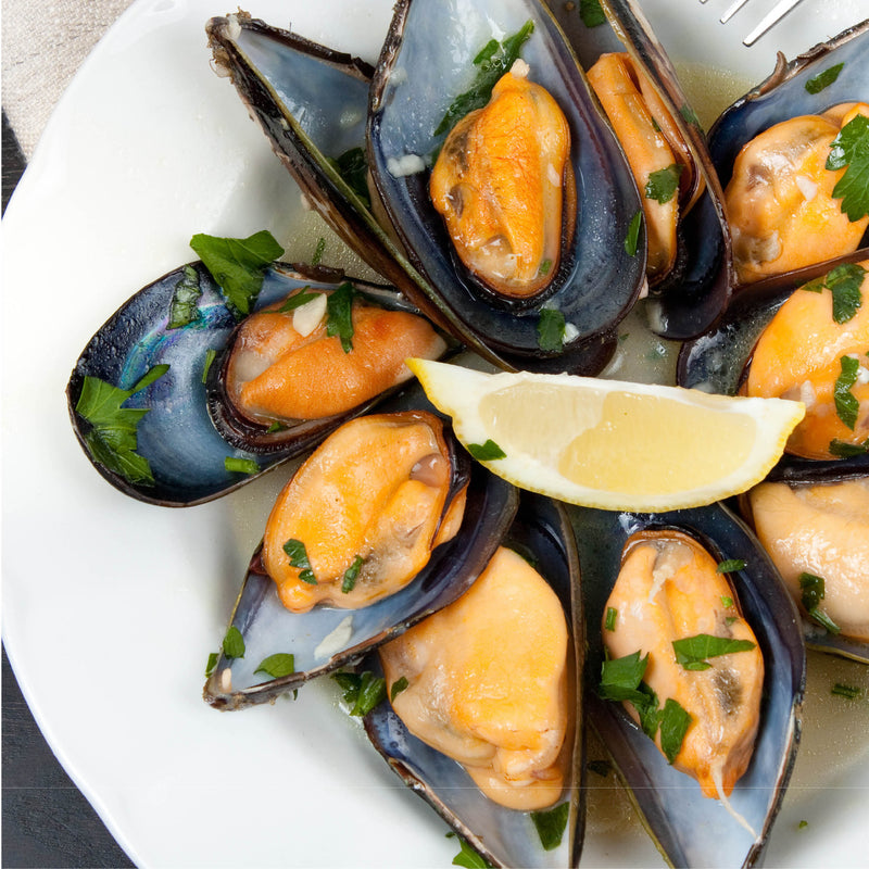 Half Shell Mussels 1KG