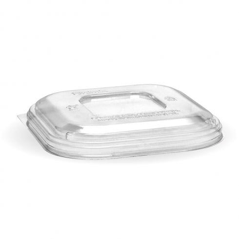 BioPak Flat Lids For Clear Containers (50 Per/ Sleeve)
