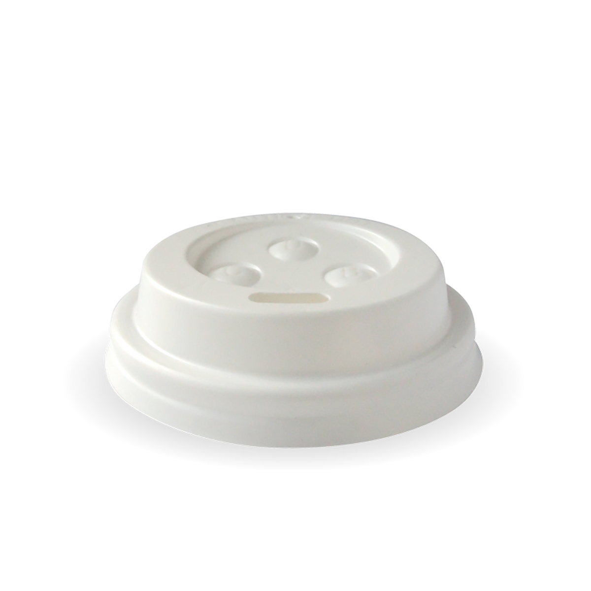 BioPak Lids For 90mm Hot Cups (50 Per/ Sleeve)