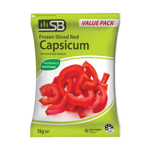 Red Capsicum (Frozen, Sliced) 1kg