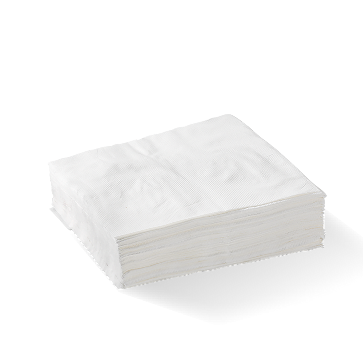 BioPak BioNapkins (White/ 2ply Cocktail/ Embossed) (250 Per/ Pack)