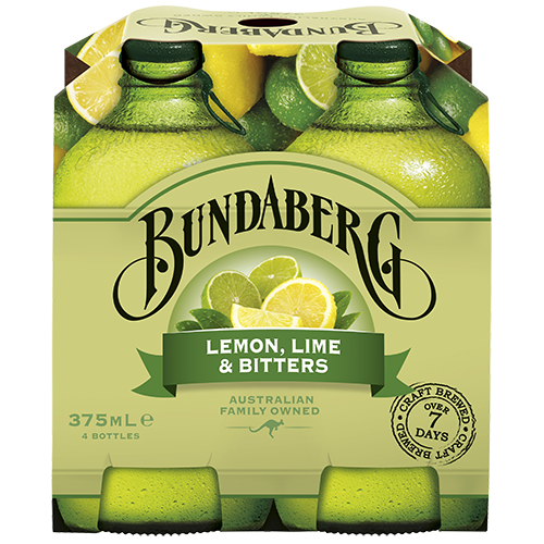 Bundaberg Lemon Lime Bitters 4x375ml