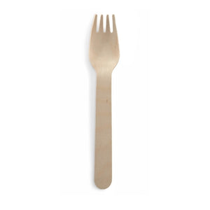 BioPak Wooden BioCutlery Fork (100 Per/ Pack)