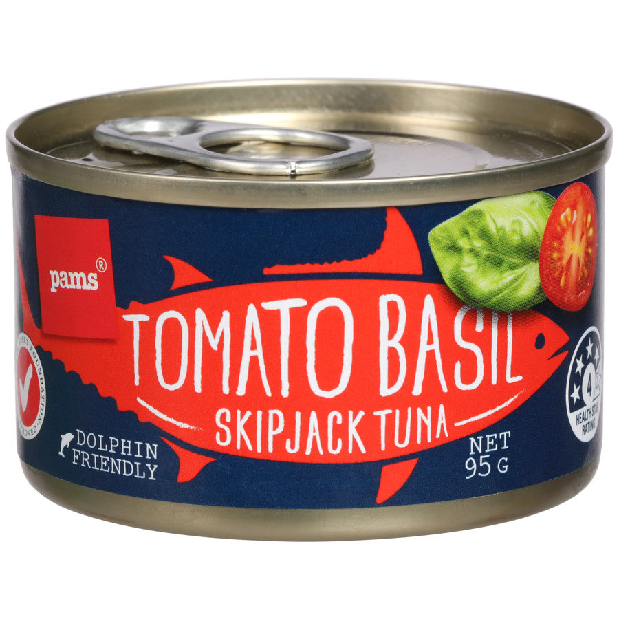 Pams Tuna (Tomato & Basil) 95g