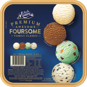 Much Moore Premium Ice Cream Awesome Foursome Family Classic 2L