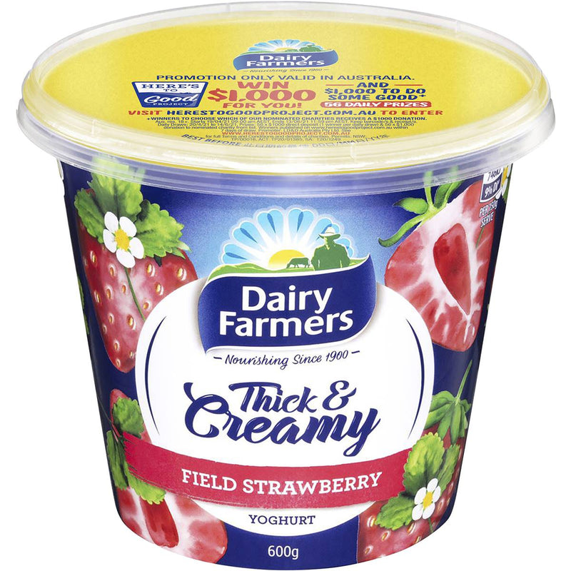 Dairy Farmers Thick & Creamy Strawberry 600g