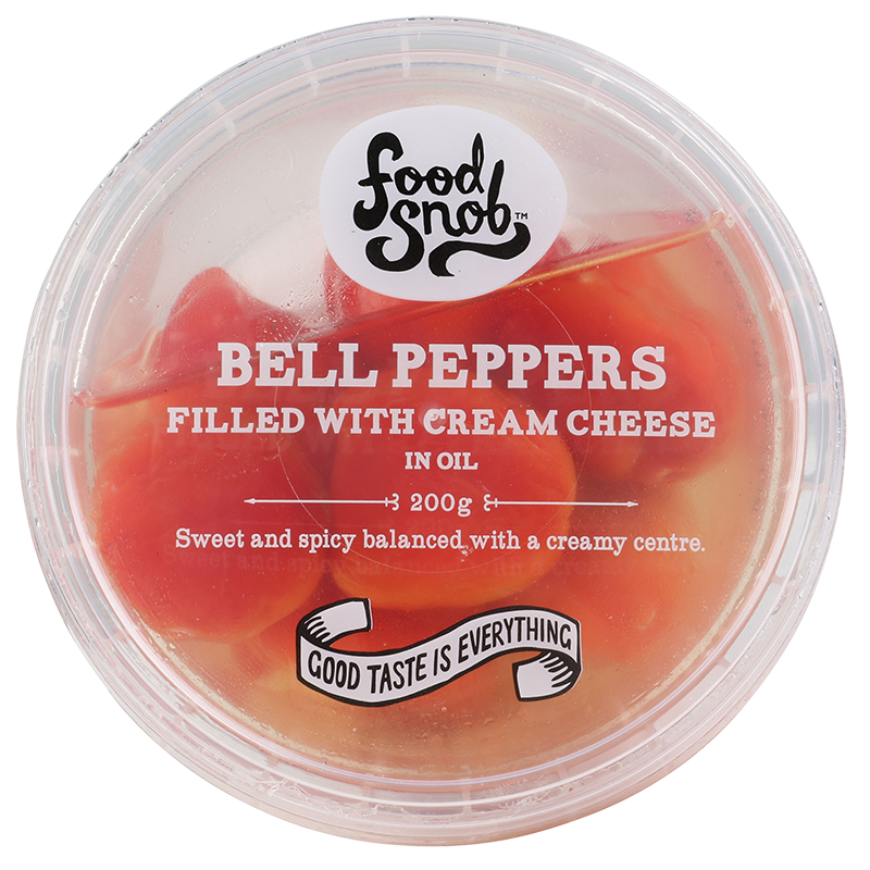 FOODSNOB BELL PEPPERS W CREAM CHEESE 200g