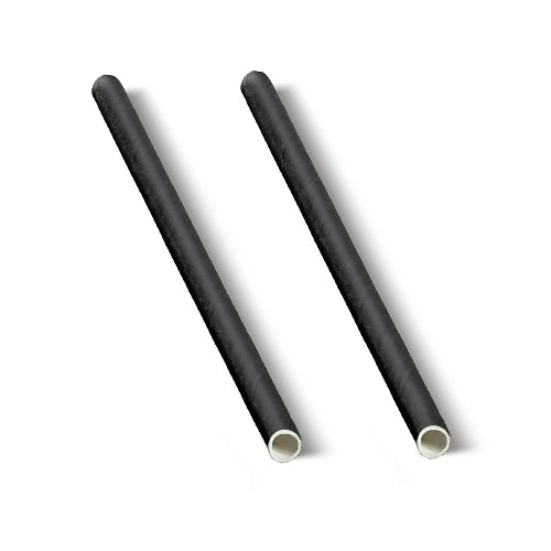 BioPak 'FSC' Paper Straws (Black/ Cocktail) (250 Per/ Sleeve)