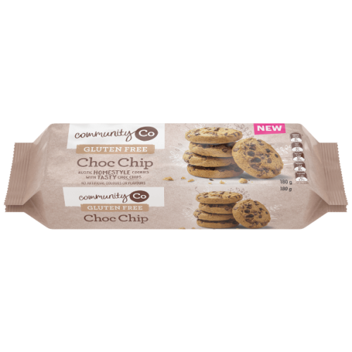 Community Co. Gluten Free Choc Chip Cookies 180g