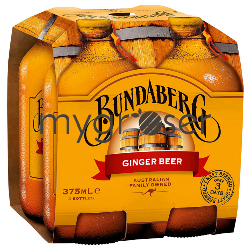Bundaberg Spiced Ginger Beer 4X375ml