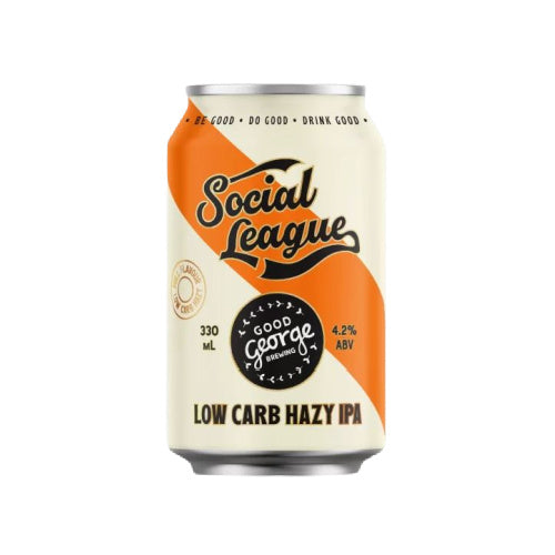 Good George Social League (Low Carb) IPA Beer Cans 330ml (4.2%)