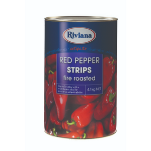 Riviana Fire roasted red pepper strips 4.1kg