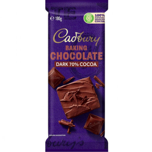 Cadbury Baking 70% Cocoa Dark Chocolate 180g