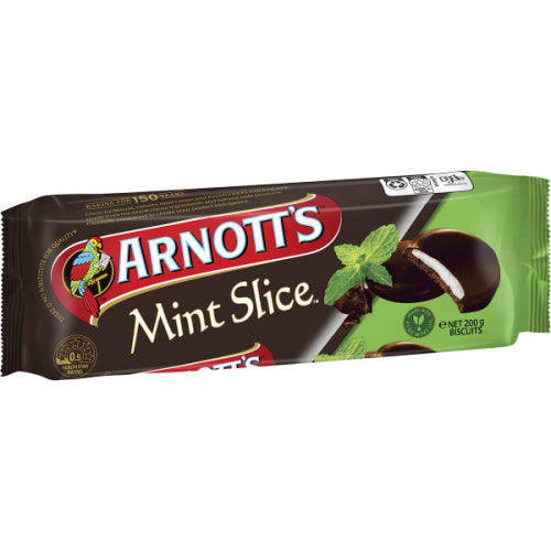 Arnott's Mint Slice Chocolate Biscuits 200g