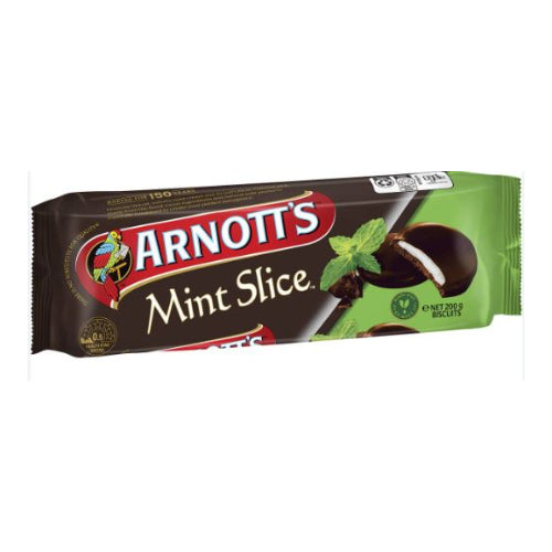 Arnott's Mint Slice Chocolate Biscuits 200g x20