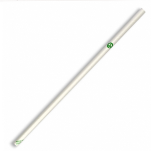 Bio-Degradable Straws (White) (250 Per/Pack)