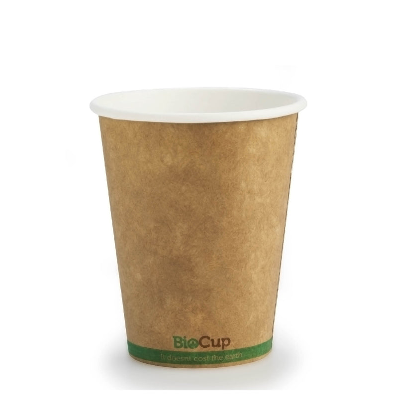 BioPak Green Craft Stripe Bio Cups (8oz/ 280ml) (50 Per/ Sleeve)