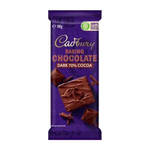Cadbury Baking 70% Cocoa Dark Chocolate 180g x16