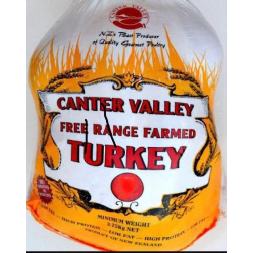 Cantervalley Free Range Turkey (Whole) 3kg