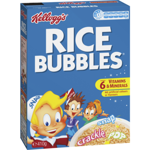 Kellogg Rice Bubbles  410g