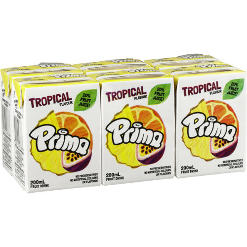 Prima Tropical Fruit Drink 6x200ml