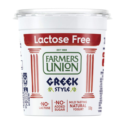 Farmers Union Greek Style Lactose Free 500g