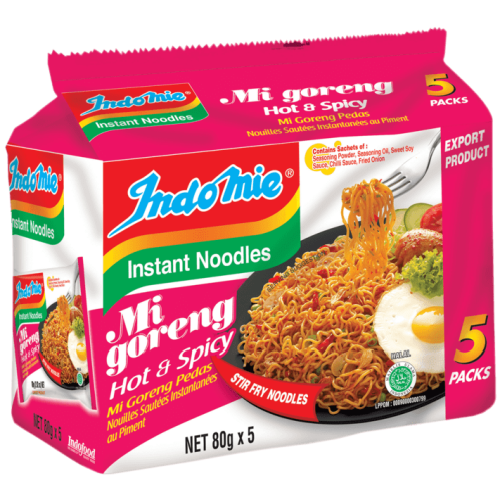 Indomie Noodles Hot & Spicy 5X80gm