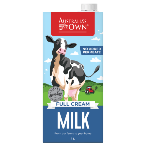 Aust Own Full Cream Milk 1l