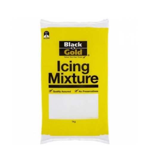 Black & Gold Icing Mixture 1kg