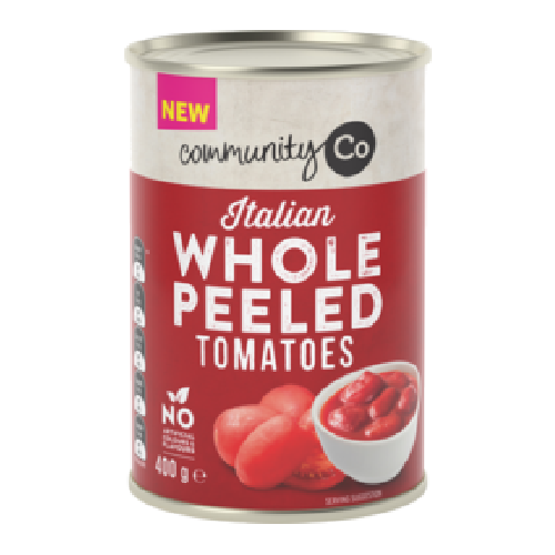 Comm Co Tomato Whole Peeled 400g