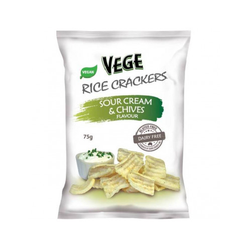 Ajita Vege Chips Rice Crackers Tasty Cheese Flavour 75g