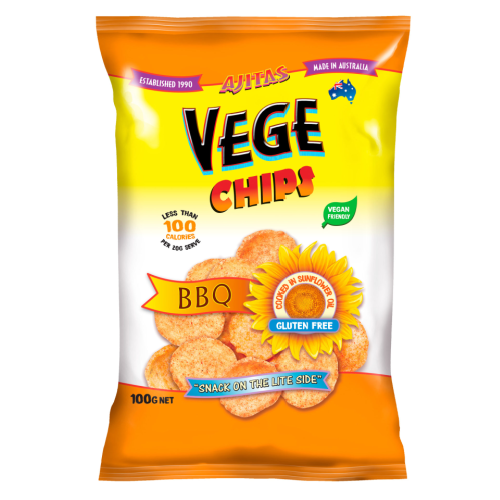 Ajitas Veg Chips Bbq  100g