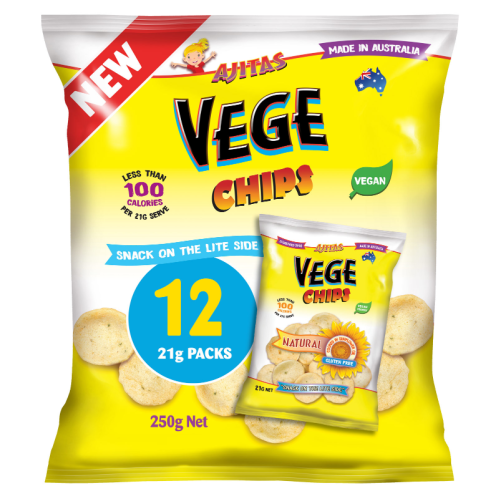 Ajita Veg Chips Natural Multi Pack 250g